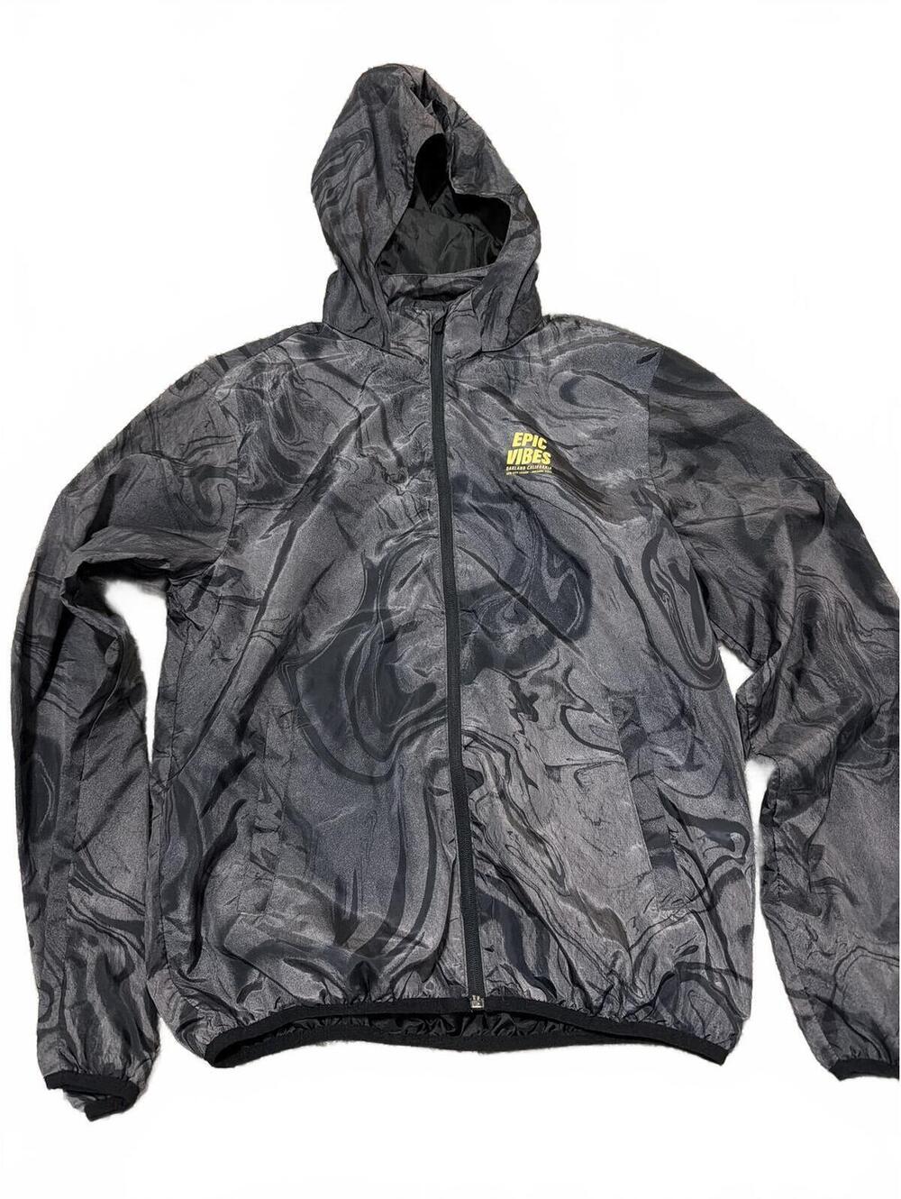 H&M Boys Epic Vibes Hooded Windbreaker Jacket Black US 20